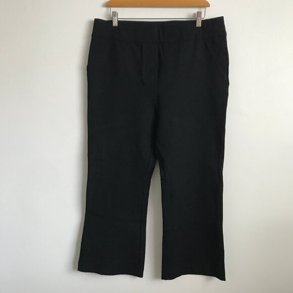 Spanx The Perfect Pant Black Crop Smoothing Pant Womens 1X - Picture 1 of 11
